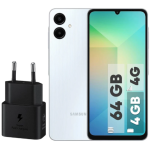 گوشی موبایل سامسونگ مدل Galaxy A06 دو سیم کارت ظرفیت 64 گیگابایت و رم 4 گیگابایت - به همراه شارژر 25 وات سامسونگ